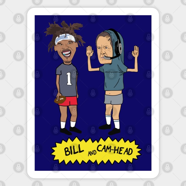 Bill and Cam-Head Magnet by LikeMindedDesigns